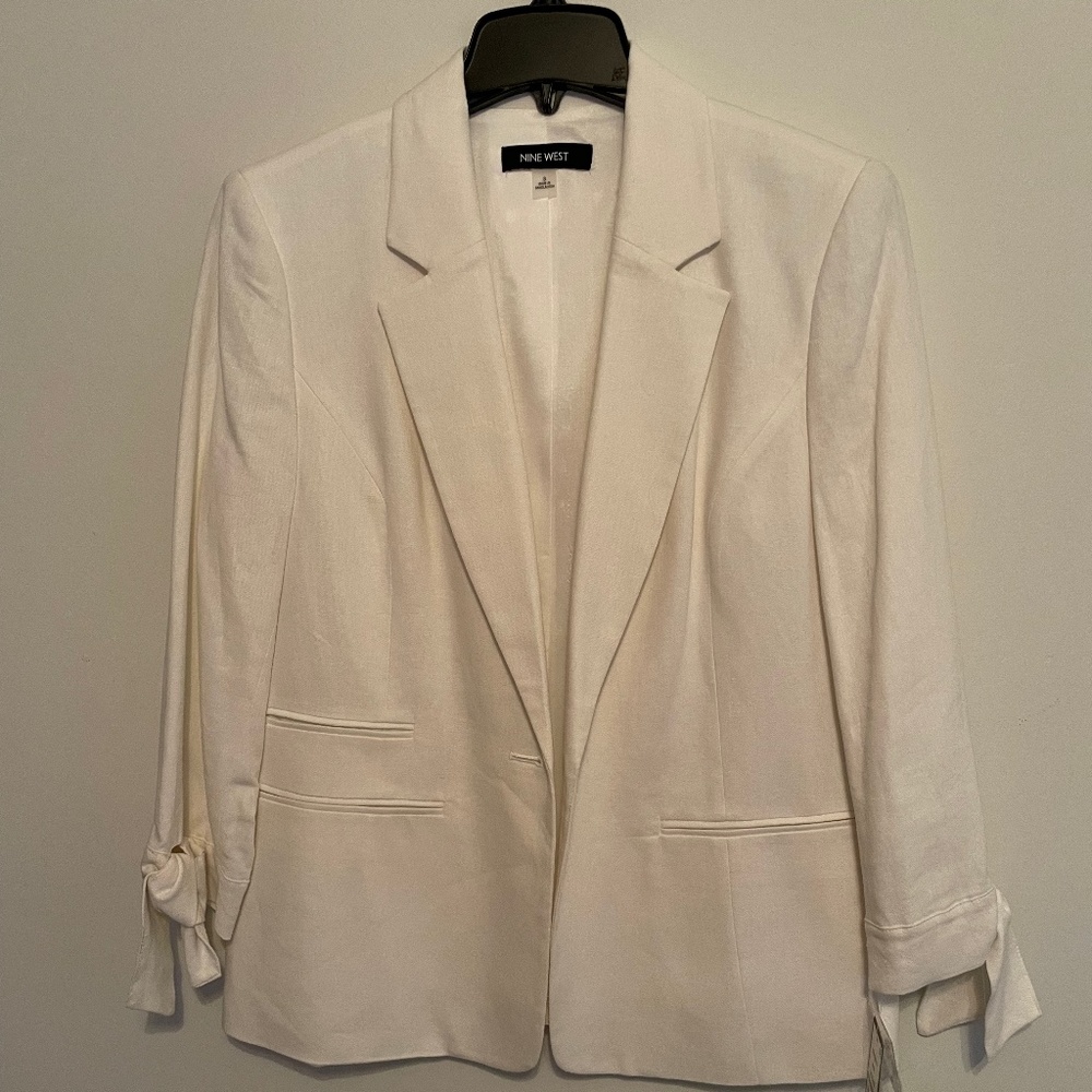 Nine West Linen Suit Jacket Size 8